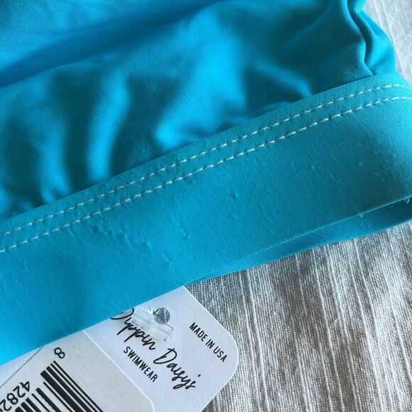 Buy 2 get 1 FREE Nwt Dippin’ Daisy’s blue tie dye high waist bikini set - Picture 6 of 6